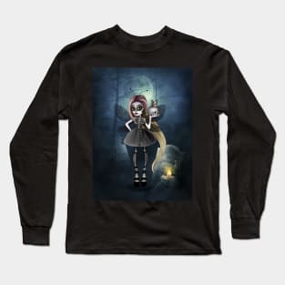 Skeleton fairy and skull Long Sleeve T-Shirt